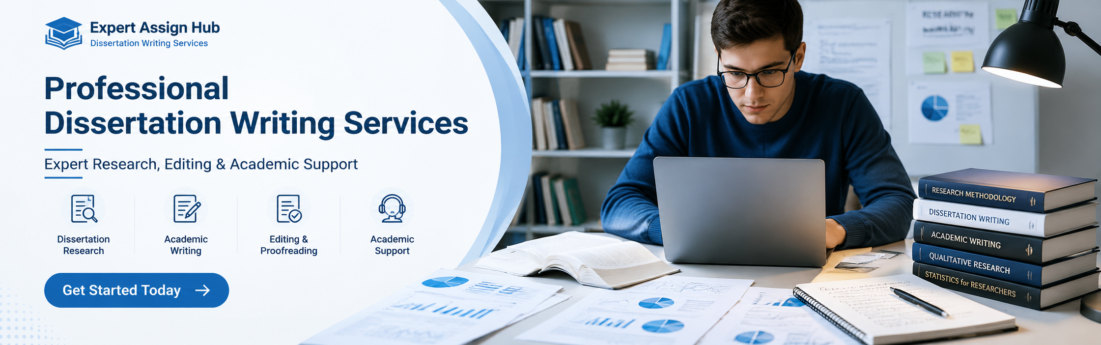 Professional dissertation writing services with expert academic research, editing, proofreading, and formatting support