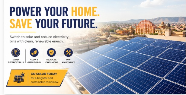 Home Solar Panel Installation in Jaipur: Invest in Clean Energy for Your Home