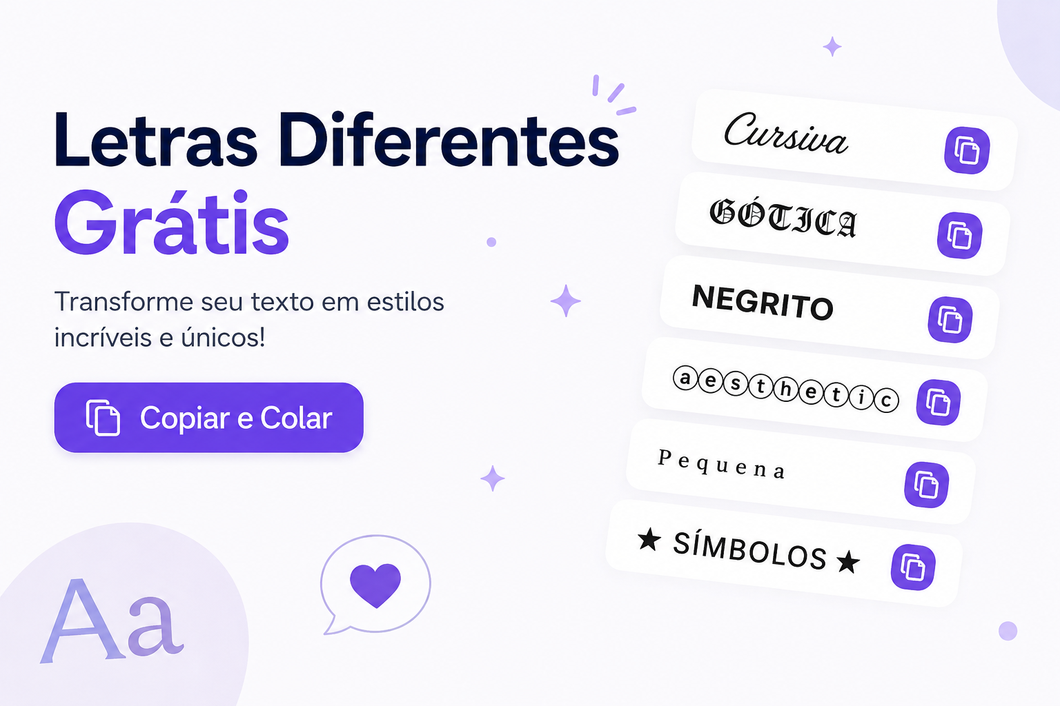 Letras Diferentes Grátis: Gerador de Nick Estiloso
